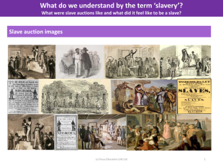 Slave Auction Images - Slavery - Year 5