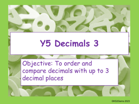 Ordering and comparing decimals quiz