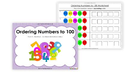 Ordering Numbers to 100
