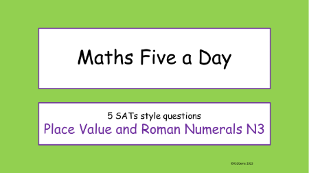 Number - Place Value and Roman Numerals