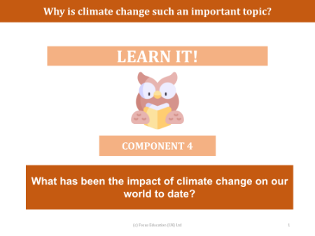 What has been the impact of climate change on our world to date? - presentation