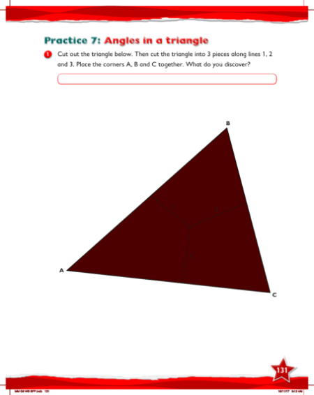 Max Maths, Year 6, Work Book, Angles in a triangle