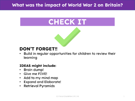 Check it! - World War 2 - 5th Grade