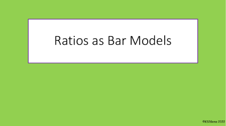 Ratio as Bar Models