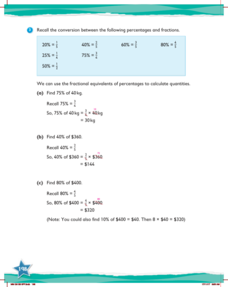 Learn together, Finding percentages of quantities and shapes (3)