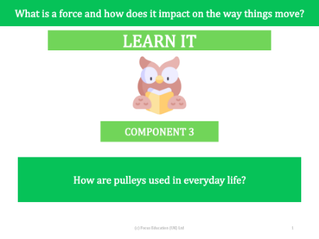 How are pulleys used in everyday life? - presentation