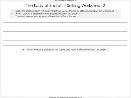 Setting Worksheet 2