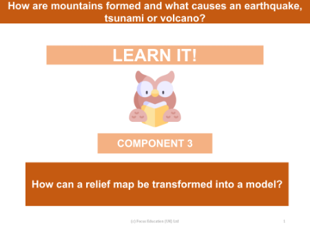 How can a relief map be transformed into a model of a mountain? - Presentation