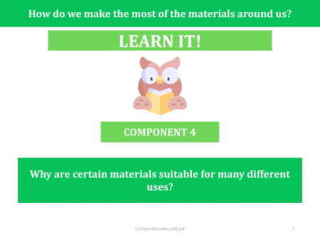 Why are certain materials suitable for many different uses? - Presentation