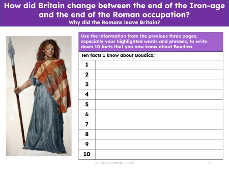 10 facts I know about Boudica
