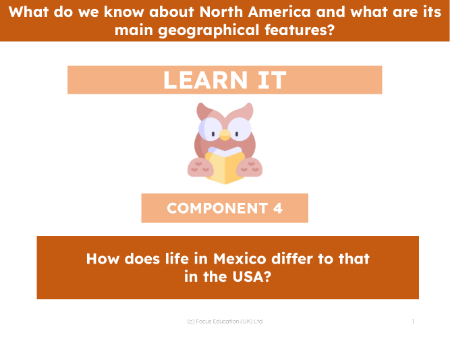 How does life in Mexico differ to that in the USA? - Presentation