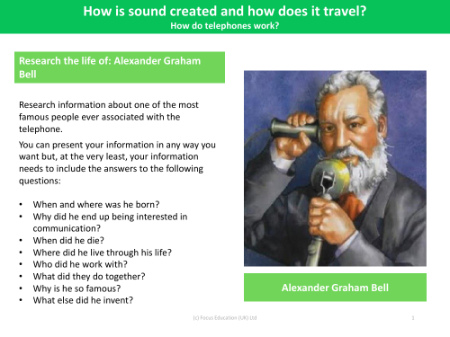 Alexander Graham Bell - Research task