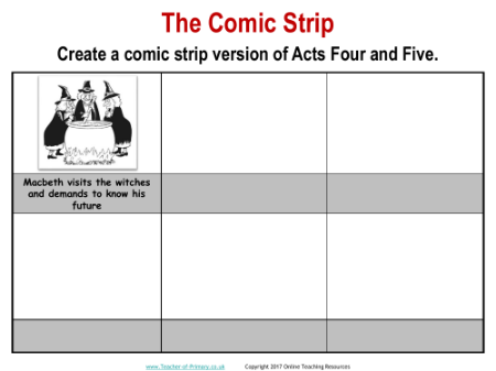 The Comic Strip Worksheet