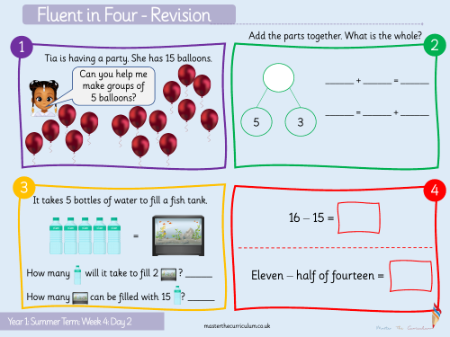 Multiplication and division - Make equal groups grouping - Starter
