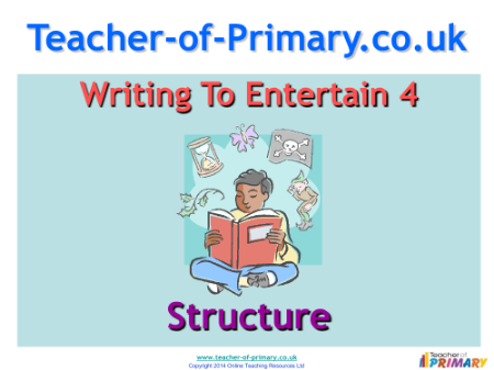 Writing to Entertain - Lesson 4 - Structure PowerPoint