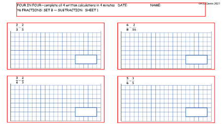 Set B Subtraction