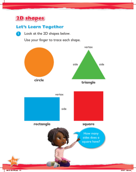 Max Maths, Year 1, Learn together, 2D shapes