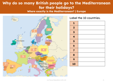 Label 10 European countries