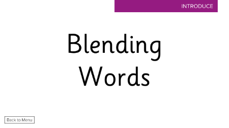 Blending Words  - Presentation 