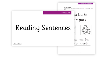Phonics Phase 3, Week 10 - Lesson 2 Reading Sentences