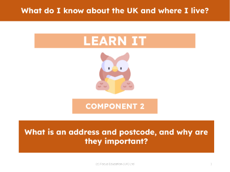 What is an address and postcode, and why are they important?  - Presentation
