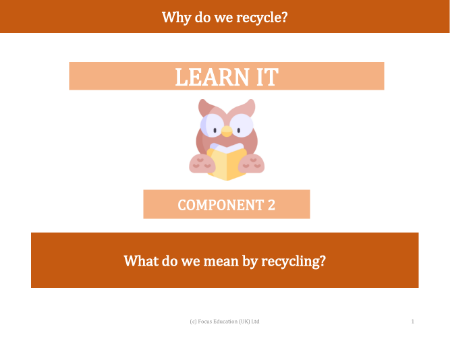 What do we mean by Recycling? - Presentation