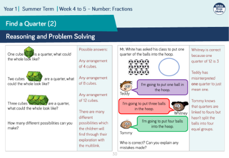 Find a Quarter (2): Reasoning and Problem Solving