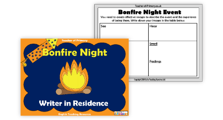 Bonfire Night Non Fiction - Lesson 4 - Writer in Residence