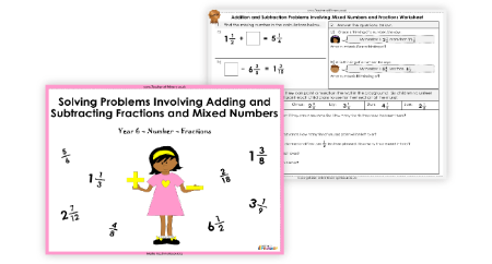 Solving Problems Involving Adding and Subtracting Fractions and Mixed Numbers