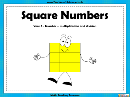 Square Numbers - PowerPoint