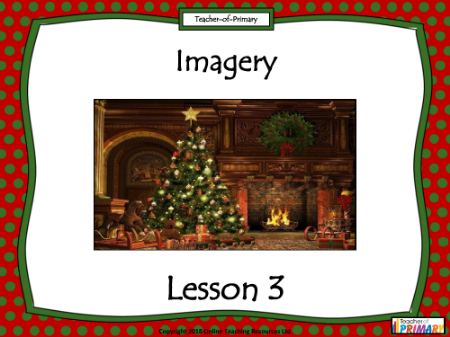 Christmas Poetry Unit - Lesson 3 - Imagery PowerPoint
