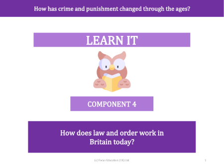 How does law and order work in Britain today? - Presentation