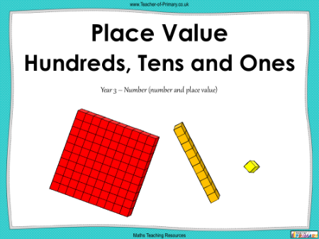 Place Value - Hundreds, Tens and Ones - PowerPoint