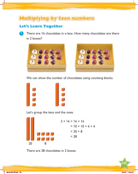 Learn together, Multiplying by teen numbers (1)
