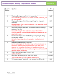 4. Reading Comprehension answers