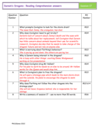 4. Reading Comprehension answers