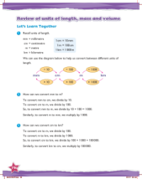 Learn together, Review of units of length, mass and volume (1)