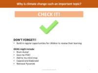 Check it! - Climate Change - Year 6