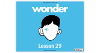 Wonder Lesson 29: Four Things and Ex-Friends