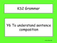 Subject, Verb and Object Presentation