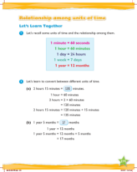Learn together, Relationship among units of time (1)