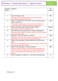 4. Reading Comprehension suggested answers