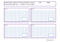 Multiplication Set J 2 digit number 2, 4, 8