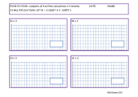 Multiplication Set B 2 digit number x 3