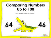 Comparing Numbers Up to 100 - PowerPoint