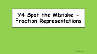 Fraction Representations Spot the Mistake