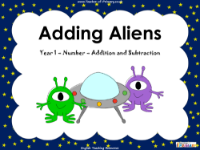 Adding Aliens - Adding Numbers to 20 - PowerPoint