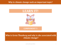Who is Greta Thunberg and why is she associated with climate change? - presentation