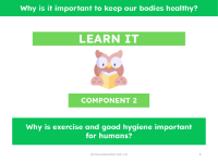 Why is exercise and good hygiene important for humans? - Presentation