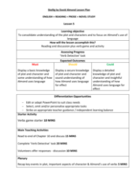 Understanding - Lesson Plan